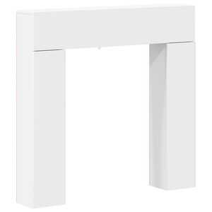 vidaXL Kandall&oacute;keret Feh&eacute;r 102 x 18 x 100,5 cm Szerelt Fa