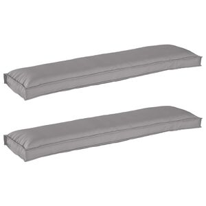 vidaXL Raklap p&aacute;rna k&eacute;szlet 2 db Oxford Sz&ouml;vet Sz&uuml;rke 150 x 40 x 8 cm