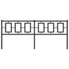 vidaXL fekete fém fejtámla 200 cm