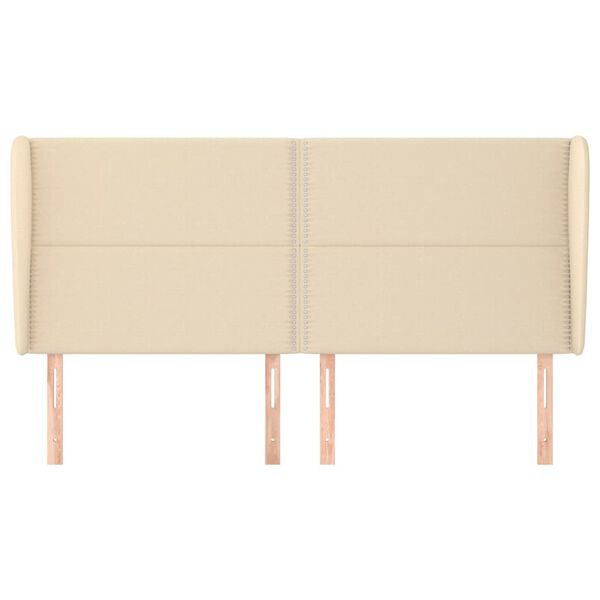 vidaXL kr&eacute;msz&iacute;nű sz&ouml;vet fejt&aacute;mla sz&aacute;rnyakkal 203x23x118/128 cm