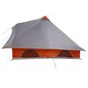 vidaXL Tipi s&aacute;tor tetővel Sz&uuml;rke &eacute;s narancs 358 x 296 x 258 cm taft