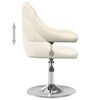 vidaXL 2 db krémszínű bársony forgó étkezőszék