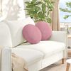 vidaXL Ülőpárnák 2 pcs Rózsaszín Ø 40 x 13 cm Bársony