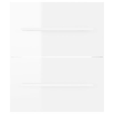 vidaXL magasfényű fehér forgácslap mosdószekrény 41 x 38,5 x 48 cm