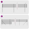 vidaXL ez&uuml;stsz&iacute;nű dr&oacute;tker&iacute;t&eacute;s c&ouml;vekekkel 1,6 x 10 m