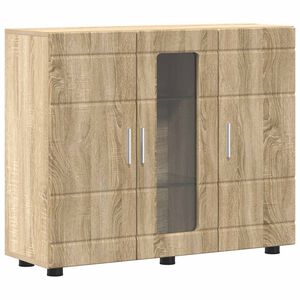 vidaXL F&aacute;b&oacute;l K&eacute;sz&uuml;lt Szekr&eacute;ny Sonoma t&ouml;lgy 88,5 x 30,5 x 73 cm Faanyag