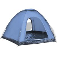 vidaXL 6 személyes kék sátor