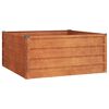 vidaXL rozsda sz&iacute;nű corten ac&eacute;l kerti magas&aacute;gy&aacute;s 100 x 100 x 45 cm