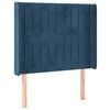 vidaXL sötétkék bársony LED-es fejtámla 103x16x118/128 cm