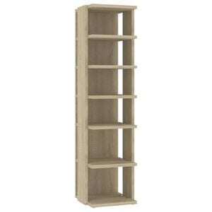 vidaXL sonoma t&ouml;lgy sz&iacute;nű szerelt fa cipőszekr&eacute;ny 27,5 x 27 x 102 cm