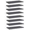 vidaXL 8 db magasf&eacute;nyű sz&uuml;rke forg&aacute;cslap k&ouml;nyvespolc 40 x 20 x 1,5 cm