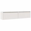 vidaXL 2 db feh&eacute;r t&ouml;m&ouml;r fenyőfa faliszekr&eacute;ny 80 x 30 x 35 cm