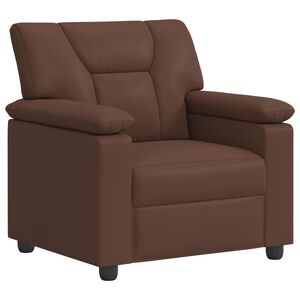 vidaXL Kanap&eacute; Barna 91 x 85 x 93 cm Műbőr