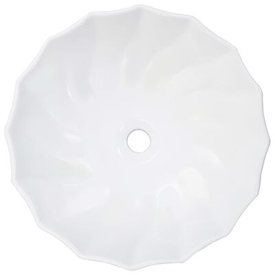 vidaXL fehér kerámia mosdókagyló 46 x 17 cm