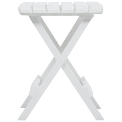 vidaXL fehér összecsukható kerti asztal 45,5 x 38,5 x 50 cm