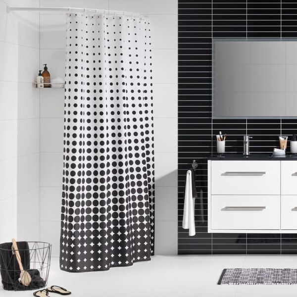 Sealskin Speckles fekete zuhanyf&uuml;gg&ouml;ny 180 cm 233601319