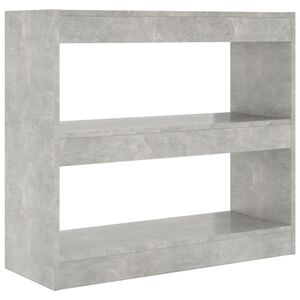 vidaXL betonsz&uuml;rke t&eacute;relv&aacute;laszt&oacute; k&ouml;nyvszekr&eacute;ny 80 x 30 x 72 cm