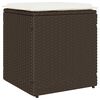 vidaXL 2 db barna polyrattan kerti szék párnával 40x40x43 cm