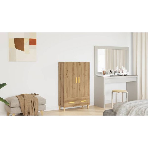 vidaXL Highboard artisan t&ouml;lgy 70x31x115 cm g&eacute;pi &uacute;ton elő&aacute;ll&iacute;tott fa