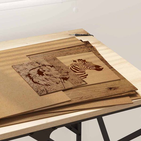 vidaXL Dekor Panelek 12 pcs Régi fa 40 x 60 x 0.3 cm Faanyag