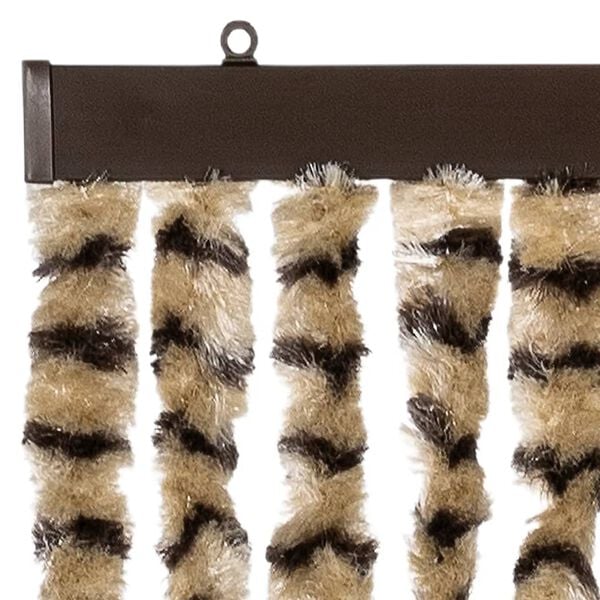 vidaXL bézs és barna zsenília rovarfüggöny 100 x 200 cm