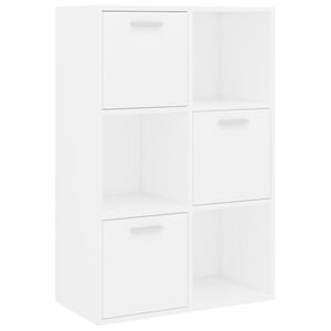 vidaXL feh&eacute;r szerelt fa t&aacute;rol&oacute;szekr&eacute;ny 60 x 29,5 x 90 cm