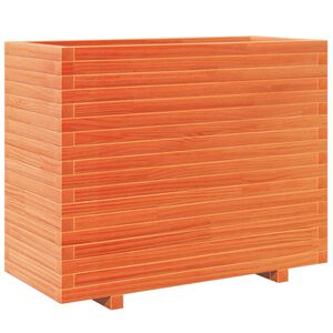 vidaXL viaszbarna t&ouml;m&ouml;r fenyőfa kerti vir&aacute;gl&aacute;da 90x40x72,5 cm