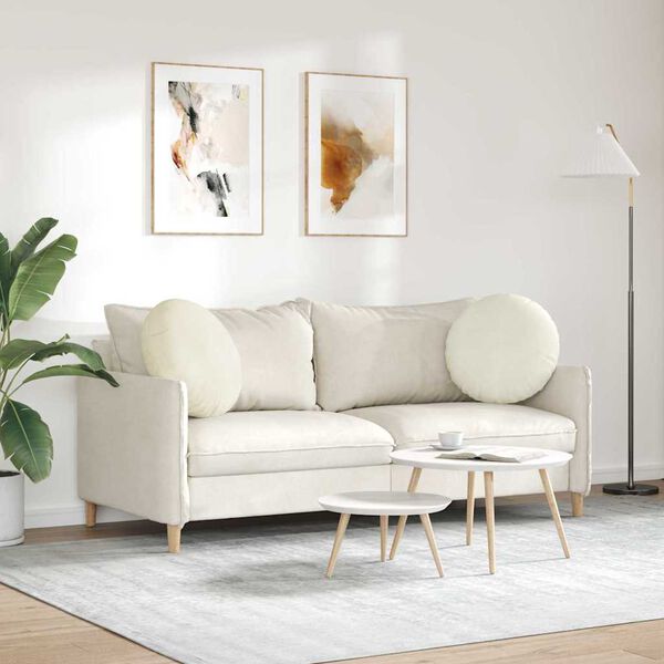 vidaXL &Uuml;lőp&aacute;rn&aacute;k 2 pcs Kr&eacute;m &Oslash; 40 x 13 cm B&aacute;rsony