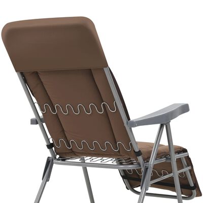 vidaXL 2 db barna összecsukható kerti szék párnával