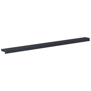 vidaXL Ablakp&aacute;rk&aacute;ny Antracit fa erezettel 140 x 10 x 4,5 cm PVC