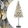 vidaXL Kar&aacute;csonyfa 300 LED-del &aacute;llv&aacute;nnyal Feh&eacute;r 210 cm PE &eacute;s Ac&eacute;l