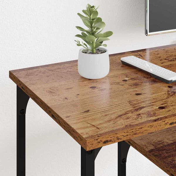 vidaXL TV szekr&eacute;ny &Ouml;reg fa 102 x 35 x 45,5 cm Műszaki fa &eacute;s vas