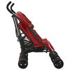 vidaXL piros acél ikerbabakocsi