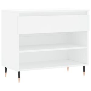 vidaXL feh&eacute;r szerelt fa cipősszekr&eacute;ny 70x36x60 cm