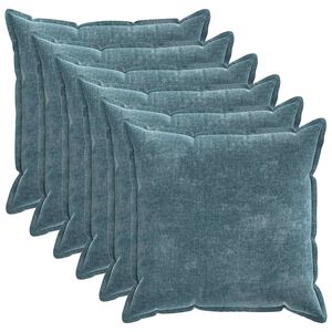 vidaXL P&aacute;rna huzat 6 pcs HOUTEN K&eacute;k 55 x 55 cm Chenille Sz&ouml;vet