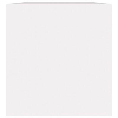 vidaXL fehér szerelt fa lemeztároló doboz 71 x 34 x 36 cm