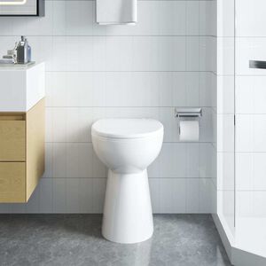 vidaXL feh&eacute;r ker&aacute;mia perem n&eacute;lk&uuml;li WC 7 cm extra magass&aacute;g Soft Close