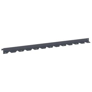 vidaXL Fűszeg&eacute;lyez&eacute;s 10 db 102 x 4 x 4 cm Ac&eacute;l Antracitsz&uuml;rke