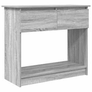 vidaXL sz&uuml;rke sonoma sz&iacute;nű konzolasztal fi&oacute;kokkal 85,5x38,5x74,5 cm