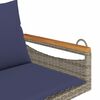 vidaXL sz&uuml;rke polyrattan hintapad p&aacute;rn&aacute;kkal 109 x 62 x 40 cm
