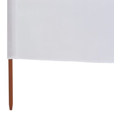 vidaXL fehér 6-paneles szövet szélellenző 800 x 80 cm