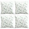 vidaXL Sz&oacute;rt P&aacute;rn&aacute;k 4 pcs Lev&eacute;l mint&aacute;zat 60 x 60 cm Poli&eacute;szter sz&ouml;vet