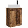 vidaXL F&uuml;rdőszobai pult mosd&oacute;val Antik Fa 54 x 35 x 83 cm Szerelt Fa
