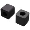 vidaXL Fi&oacute;ktart&oacute; 2 db Fekete 15 x 15 x 15mm PP kopolimert