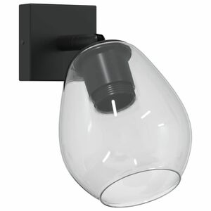 vidaXL Mennyezeti spotl&aacute;mpa Fekete 13 x 13 x 26 cm &Uuml;veg &eacute;s f&eacute;m