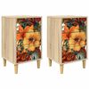 vidaXL &Eacute;jjeliszekr&eacute;ny GENNEP 2 db Sonoma T&ouml;lgy 36 x 33 x 60 cm