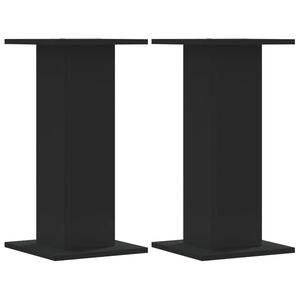 vidaXL 2 db fekete szerelt fa hangsz&oacute;r&oacute;&aacute;llv&aacute;ny 30 x 30 x 60 cm