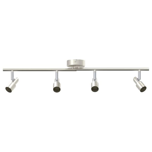 vidaXL Mennyezeti spotl&aacute;mpa f&eacute;nysz&oacute;r&oacute;kkal Nikkel 70 x 9 x 12,5 cm Ac&eacute;l