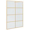 vidaXL Walk-in zuhanyfal Arany 140 x 195 cm edzett &uuml;veg