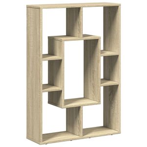 vidaXL sonoma t&ouml;lgy sz&iacute;nű szerelt fa k&ouml;nyvszekr&eacute;ny 63 x 20 x 90 cm
